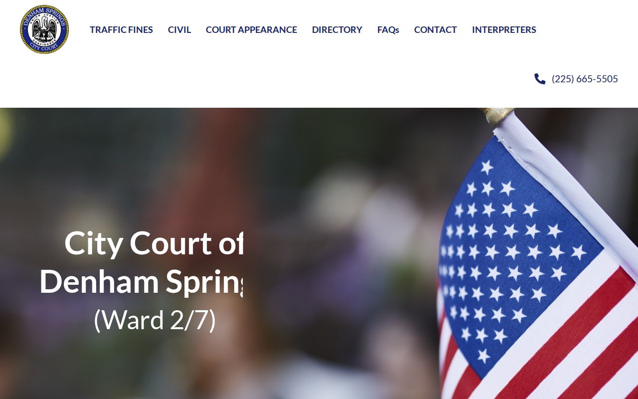 Denham Springs court docket traffic payment information