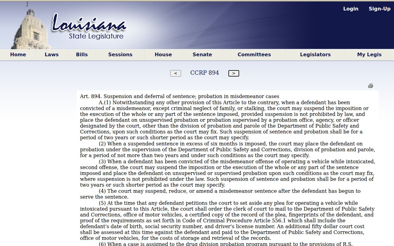 Livingston Parish traffic court records and misdemeanor court procedure