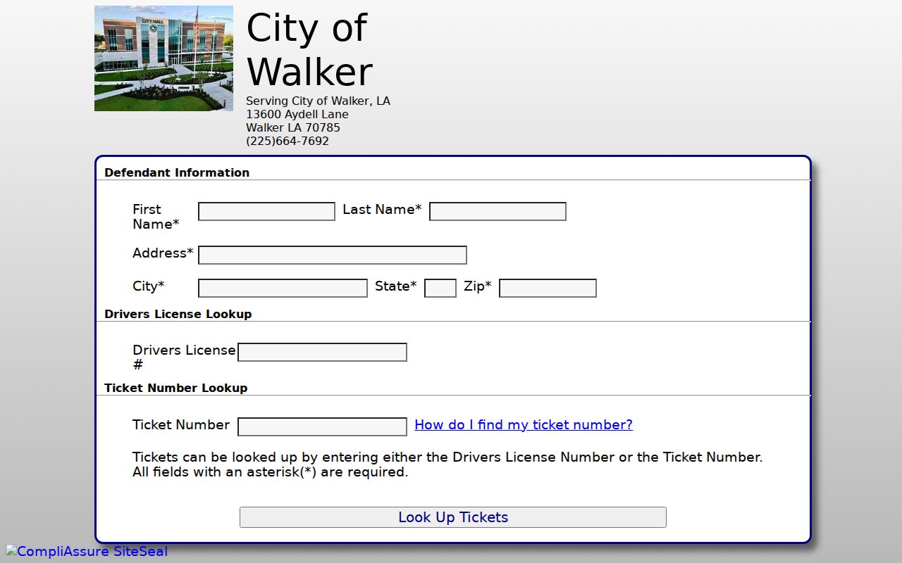 Walker court docket QuickCourt payment route